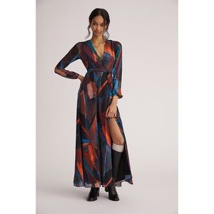 Anthropologie Hutch Lysette Wrap Maxi Dress